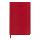Kalendarz Moleskine 2027 12M rozmiar L (duży 13x21 cm) Tygodniowy Czerwony/ Szkarłatny Miękka oprawa (Moleskine Weekly Notebook Diary/Planner 2027 Large Scarlet Red Soft Cover) - 8056999279554