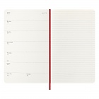 Kalendarz Moleskine 2027 12M rozmiar L (duży 13x21 cm) Tygodniowy Czerwony/ Szkarłatny Miękka oprawa (Moleskine Weekly Notebook Diary/Planner 2027 Large Scarlet Red Soft Cover) - 8056999279554