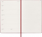 Kalendarz Moleskine 2027 12M rozmiar L (duży 13x21 cm) Tygodniowy Czerwony/ Szkarłatny Twarda oprawa (Moleskine Weekly Notebook Diary/Planner 2027 Large Scarlet Red Hard Cover) - 8056999279516