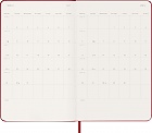 Kalendarz Moleskine 2027 12M rozmiar L (duży 13x21 cm) Tygodniowy Czerwony/ Szkarłatny Twarda oprawa (Moleskine Weekly Notebook Diary/Planner 2027 Large Scarlet Red Hard Cover) - 8056999279516