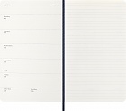 Kalendarz Moleskine 2027 12M rozmiar L (duży 13x21 cm) Tygodniowy Niebieski/ Szafirowy Miękka oprawa (Moleskine Weekly Notebook Diary/Planner 2027 Large Sapphire Blue Soft Cover) - 8056999279523