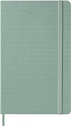 Kalendarz Moleskine 2027 12M rozmiar L (duży 13x21 cm) Tygodniowy Szałwiowa Zieleń Twarda oprawa (Moleskine Weekly Notebook Diary/Planner 2027 Large Sage Green Hard Cover) - 8056999279165