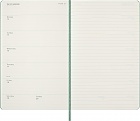 Kalendarz Moleskine 2027 12M rozmiar L (duży 13x21 cm) Tygodniowy Szałwiowa Zieleń Twarda oprawa (Moleskine Weekly Notebook Diary/Planner 2027 Large Sage Green Hard Cover) - 8056999279165
