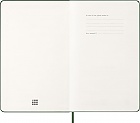 Kalendarz Moleskine 2027 12M rozmiar L (duży 13x21 cm) Tygodniowy Zielony Mirt Twarda oprawa (Moleskine Weekly Notebook Diary/Planner 2027 Large Myrtle Green Hard Cover) - 8056999279943