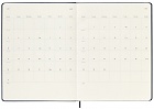Kalendarz Moleskine 2027 12M rozmiar XL (bardzo duży 19x25 cm) Tygodniowy Niebieski Szafirowy Twarda oprawa (Moleskine Weekly Notebook Diary/Planner 2027 Extra Large Sapphire Blue Hard Cover) - 8056999279639