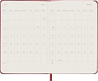 Kalendarz Moleskine 2027 12M rozmiar P (kieszonkowy 9x14 cm) Dzienny Czerwony/Szkarłatny Twarda oprawa (Moleskine Daily Notebook Diary/Planner 2027 Pocket Scarlet Red Hard Cover) - 8056999279431