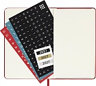 Kalendarz Moleskine 2027 12M rozmiar P (kieszonkowy 9x14 cm) Dzienny Czerwony/Szkarłatny Twarda oprawa (Moleskine Daily Notebook Diary/Planner 2027 Pocket Scarlet Red Hard Cover) - 8056999279431