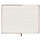 Kalendarz Moleskine 2027 12M rozmiar P (kieszonkowy 9x14 cm) Tygodniowy Czerwony/Szkarłatny Twarda oprawa (Moleskine Weekly Notebook Diary/Planner 2027 Pocket Scarlet Red Hard Cover) - 8056999279585