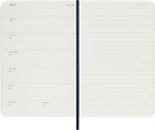 Kalendarz Moleskine 2027 12M rozmiar P (kieszonkowy 9x14 cm) Tygodniowy Niebieski/Szafirowy Miękka oprawa (Moleskine Weekly Notebook Diary/Planner 2027 Pocket Sapphire Blue Soft Cover) - 8056999279592