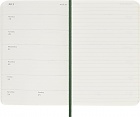 Kalendarz Moleskine 2027 12M rozmiar P (kieszonkowy 9x14 cm) Tygodniowy Zielony Mirt Miękka oprawa (Moleskine Weekly Notebook Diary/Planner 2027 Pocket Myrtle Green Soft Cover) - 8056999279974
