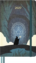 Kalendarz Moleskine 2027 12M Władca Pierścieni Gandalf i Wrota Morii rozmiar L (duży 13x21 cm) Tygodniowy Twarda oprawa (Moleskine Limited Edition Lord of the Rings Gandalf and Gate of Moria Weekly Notebook/Planner 2027 Large Hard Cover) - 8056999279134