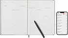 Kalendarz Inteligentny 2025 12M Moleskine Smart do Pióra Smart Pen rozmiar XL (bardzo duży 19x25 cm) Wertykalny Tygodniowy Czarny Twarda oprawa (Moleskine Smart Planner 2025 Vertical Weekly 12-Month Large Black Hard Cover) - 8056999271282