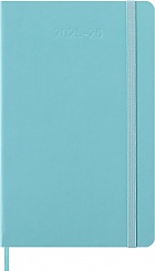 Kalendarz Moleskine 2025-2026 18-miesięczny rozmiar L (duży 13x21 cm) Tygodniowy Niebieski Akwamaryna Twarda oprawa (Moleskine Weekly Notebook Diary/Planner 2025/2026 Large Hard Aquamarine Cover) - 8056999276393