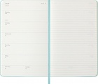 Kalendarz Moleskine 2025-2026 18-miesięczny rozmiar L (duży 13x21 cm) Tygodniowy Niebieski Akwamaryna Twarda oprawa (Moleskine Weekly Notebook Diary/Planner 2025/2026 Large Hard Aquamarine Cover) - 8056999276393