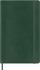Kalendarz Moleskine 2025-2026 18-miesięczny rozmiar L (duży 13x21 cm) Tygodniowy Zielony Mirt Miękka oprawa (Moleskine Classic 18 Month 2025/26 Weekly Planner Soft Cover Large Myrtle Green) - 8056999275600