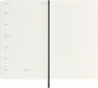 Kalendarz Moleskine 2025-2026 18-miesięczny rozmiar L (duży 13x21 cm) Tygodniowy Zielony Mirt Miękka oprawa (Moleskine Classic 18 Month 2025/26 Weekly Planner Soft Cover Large Myrtle Green) - 8056999275600