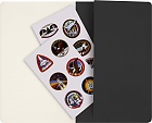 Moleskine NASA Zestaw 2 Zeszytów Cachier L dużych (13x21 cm) Czystych Czarny i Szary Miękka Okładka (Moleskine Limited Edition NASA Set of 2 Cahier Journal Plain Black and Gray Soft Cover) - 8056999277536