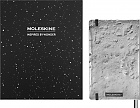 Zestaw Moleskine NASA do Rysowania 4 Ołówki Blackwing Notatnik L duży (13x21 cm) w Linię z Księżycem i 2 Przypinki w Pudełku (Moleskine NASA Drawing Gift Box Ruled notebook 4 Blackwing pencils 2 pins BOX) - 8056999276072