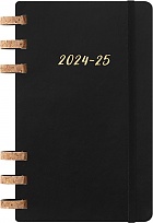 Kalendarz Moleskine 2024-2025 Akademicki (od lipca do czerwca) rozmiar L (13x21 cm) na Spirali Tygodniowy i Miesięczny Czarny Twarda oprawa (Moleskine Academic Spiral Weekly and Monthly Planner 2024-2025 Extra Large Black) - 8056999271701