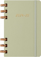 Kalendarz Moleskine 2024-2025 Akademicki (od lipca do czerwca) rozmiar L (13x21 cm) na Spirali Tygodniowy i Miesięczny Zielony Kiwi Twarda oprawa (Moleskine Academic Spiral Weekly and Monthly Planner 2024-2025 Large Crush Kiwi) - 8056999271480