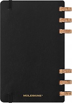 Kalendarz Moleskine 2025-2026 Akademicki (od lipca do czerwca) rozmiar L (13x21 cm) na Spirali Tygodniowy i Miesięczny Czarny Miękka oprawa (Moleskine Academic Spiral Weekly and Monthly Planner 2025-2026 Extra Large Black) - 8056999276492