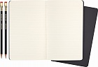Moleskine x Blackwing Zestaw do rysowania 2 Ołówki Twarde i 2 Zeszyty L duże (13x21 cm) w Linie Czarne (Moleskine x Blackwing Creative Set of 2 Cahier Ruled Journals and 2 Hard Pencils) - 8056999277970