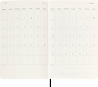 Kalendarz Moleskine 2023-2024 18-miesięczny rozmiar L (duży 13x21 cm) Tygodniowy Niebieski Ciemny/ Szafirowy Miękka oprawa (Moleskine Weekly Notebook Planner 2023/24 Large Soft Sapphire Blue Cover) - 8056598856934