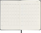 Kalendarz Moleskine 2023-2024 18-miesięczny rozmiar P (kieszonkowy 9x14 cm) Horyzontalny Tygodniowy Czarny Twarda oprawa (Moleskine Weekly Horizontal Notebook Diary/Planner 2023/24 Pocket Hard Black Cover) - 8056598857054