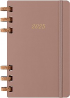 Kalendarz Moleskine 2025 12M rozmiar L (duży 13x21 cm) na Spirali Tygodniowy i Miesięczny Beżowy Migdałowy Twarda oprawa (Moleskine Weekly and Monthly Planner 2025 Large Crush Almond) - 8056999271527