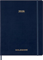 Kalendarz Moleskine 2026 12M rozmiar XXL (bardzo duży 23,5x28,14cm) Wertykalny Tygodniowy Niebieski/Szafirowy Miękka oprawa (Moleskine Weekly Vertical Diary/Planner 2026 XXL Sapphire Blue Soft Cover) - 8056999276522