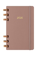 Kalendarz Moleskine 2026 12M rozmiar L (duży 13x21 cm) na Spirali Tygodniowy i Miesięczny Beżowy Migdałowy Twarda oprawa (Moleskine Weekly and Monthly Planner 2026 Large Crush Almond) - 8056999276485