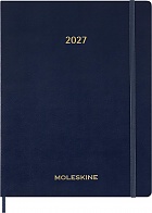 Kalendarz Moleskine 2027 12M rozmiar XXL (bardzo duży 23,5x28,14cm) Wertykalny Tygodniowy Niebieski/Szafirowy Miękka oprawa (Moleskine Weekly Vertical Diary/Planner 2027 XXL Sapphire Blue Soft Cover) - 8056999278847