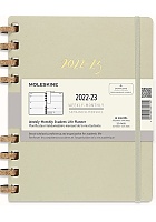 Kalendarz Moleskine 2022-2023 Akademicki (od lipca do czerwca) rozmiar XL (19x25 cm) na Spirali Tygodniowy i Miesięczny Zielony Kiwi Twarda oprawa (Moleskine Academic Spiral Weekly and Monthly Planner 2022-2023 Extra Large Crush Kiwi) - 8056598851724