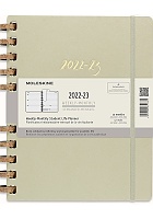 Kalendarz Moleskine 2022-2023 Akademicki (od lipca do czerwca) rozmiar XXL (22x28 cm) na Spirali Tygodniowy i Miesięczny Zielony Kiwi Twarda oprawa (Moleskine Academic Spiral Weekly and Monthly Planner 2022-2023 Extra Large Crush Kiwi) - 8056598851731