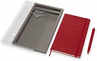 Notatnik i Długopis Moleskine L duży (13x21cm) w Linie Czerwony Twarda oprawa Zestaw w Pudełku (Moleskine Ruled Notebook Large Hard & Go Pen Bundle Scarlet Red) - 8053853603630