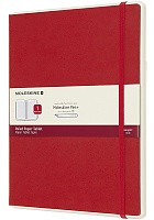 Notatnik Inteligentny Moleskine Paper Tablet XL extra duży (19x25 cm) W Linie Czerwony Twarda Oprawa (Moleskine Smart Writing Paper Tablet XL Ruled Red Hard Cover) - 8058341715161