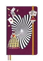 Moleskine 2 Przypinki Alicja w Krainie Czarów Muchomor i Karty (Moleskine Set of 2 Alice in Wonderland Pins Mushroom & Cards) - 8056711513836