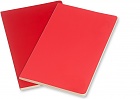 Zestaw 2 zeszytów Moleskine Volant P kieszonkowy (9x14 cm) w Linie Czerwony Pelargonia / Czerwony Szkarłatny Miękka oprawa (Moleskine Volant Set of 2 Pocket Plain Pocket Journals Geranium Red / Scarlet Red Soft Cover) - 8051272890396