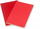 Zestaw 2 zeszytów Moleskine Volant XS bardzo małe (6.5x10.5 cm) w Linie Czerwony Pelargonii i Czerwony Szkarłatny Miękka oprawa (Moleskine Volant Set of 2 Ruled Journals XS Geranium Red Scarlet Red Soft Cover) - 8051272890310