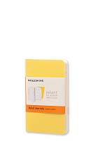 Zestaw 2 zeszytów Moleskine Volant XS bardzo małe (6.5x10.5 cm) w Linie Żółty Mosiężny i Słonecznikowy Miękka oprawa (Moleskine Volant Set of 2 Ruled Journals XS Sunflower Yellow, Brass Yellow Soft Cover) - 8051272890334