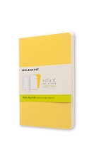 Zestaw 2 zeszytów Moleskine Volant P kieszonkowy (9x14 cm) Czyste Żółty Słonecznikowy / Żółty Mosiądz Miękka oprawa (Moleskine Volant Set of 2 Pocket Plain Journals Sunflower/Brass Yellow Soft Cover) - 8051272890457