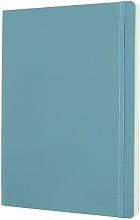 Notatnik Moleskine XL ekstra duży (19x25 cm) Czysty Turkusowy Miękka Oprawa (Moleskine Plain Notebook Extra Large Reef Blue Soft Cover) - 8058341715567