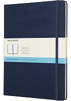 Notatnik Moleskine XL ekstra duży (19x25 cm) w Kropki Granatowy / Szafirowy Twarda oprawa (Moleskine Dotted Notebook Extra Large Hard Sapphire Blue) - 8058341715451