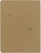 Notatnik Moleskine Mały Książę L (duży 13x21) w Linie Granatowy i Zeszyt XL (19x25) Czysty Brązowy Zestaw Księżyc w Pudełku (Moleskine Le Petit Prince Collector\'s Moon Box) - 8056598853094