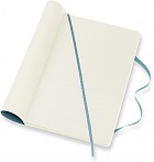 Notatnik Moleskine L duży (13x21cm) Czysty Błękitny Miękka oprawa (Moleskine Plain Notebook Large Soft Reef Blue) - 8058341715529