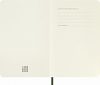 Notatnik Moleskine P kieszonkowy (9x14 cm) Czysty Zielony Mirt  Miękka oprawa (Moleskine Plain Notebook Pocket Soft Myrtle Green Cover) - 8058647629155