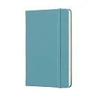 Notatnik Moleskine P kieszonkowy (9x14 cm) w Linie Turkusowy Twarda oprawa (Moleskine Ruled Notebook Pocket Reef Blue Hard Cover) - 8058341715246