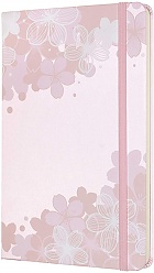 Notatnik Moleskine Sakura L duży (13x21) w Linię Jasny Róż Twarda oprawa (Moleskine Sakura Limited Edition Notebook Ruled Large Light Pink Hard Cover) - 8056420851304