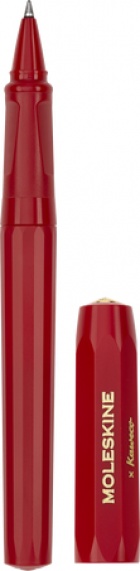 Pióro kulkowe Moleskine x Kaweco Czerwone z 0.7 mm czarnym wkładem (Rollerball Pen Moleskine x Kaweco Red 0.7 mm Black Ink) - 8056598854886
