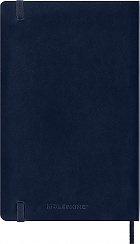 Kalendarz Moleskine 2023 12M rozmiar L (duży 13x21 cm) Horyzontalny Tygodniowy Niebieski / Szafirowy Miękka oprawa (Moleskine Weekly Horizontal Notebook Diary/Planner 2023 Large Sapphire Blue Soft Cover) - 8056420859959